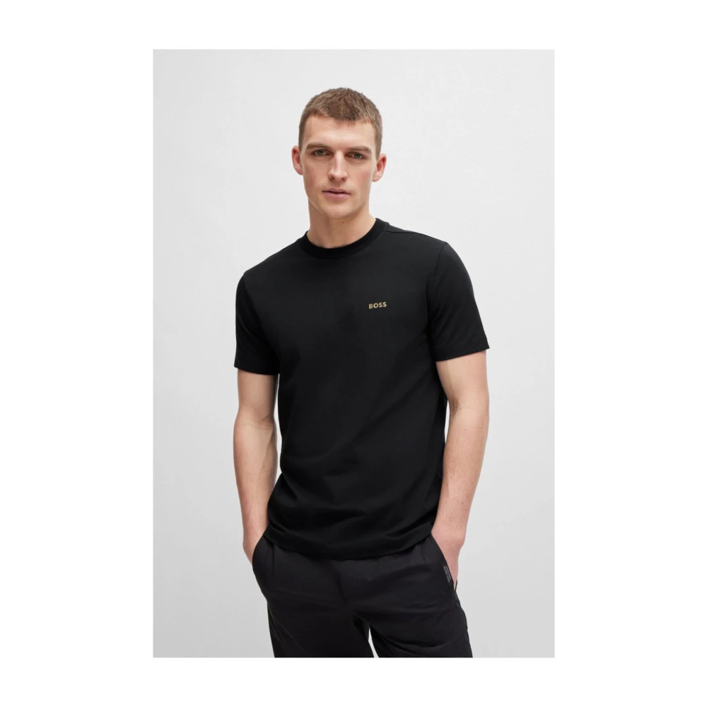 Hugo Boss Iconisch Stretch T-shirt Zwart Black Heren