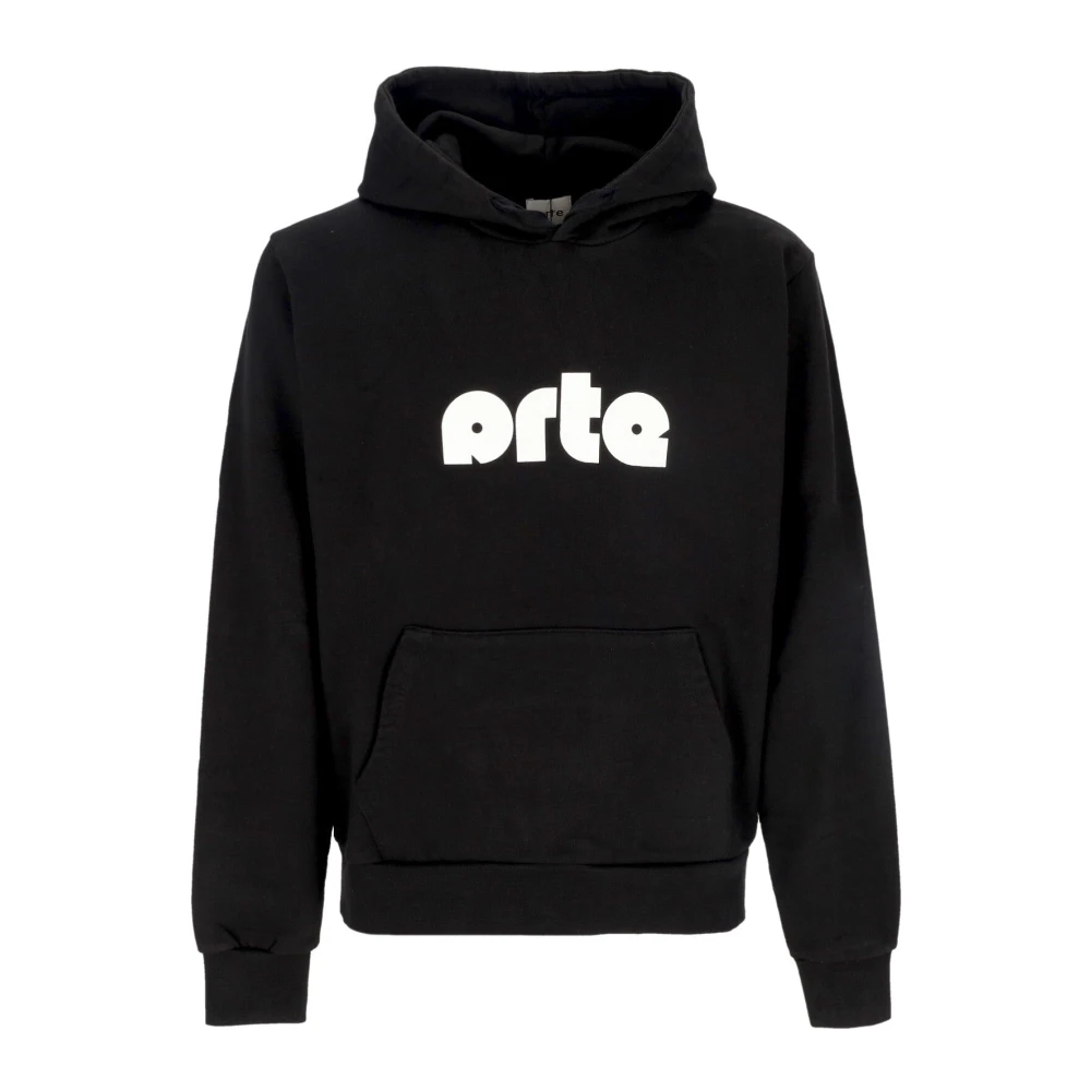 Arte Antwerp Zwarte Lichtgewicht Logo Hoodie Sweatshirt Black Heren