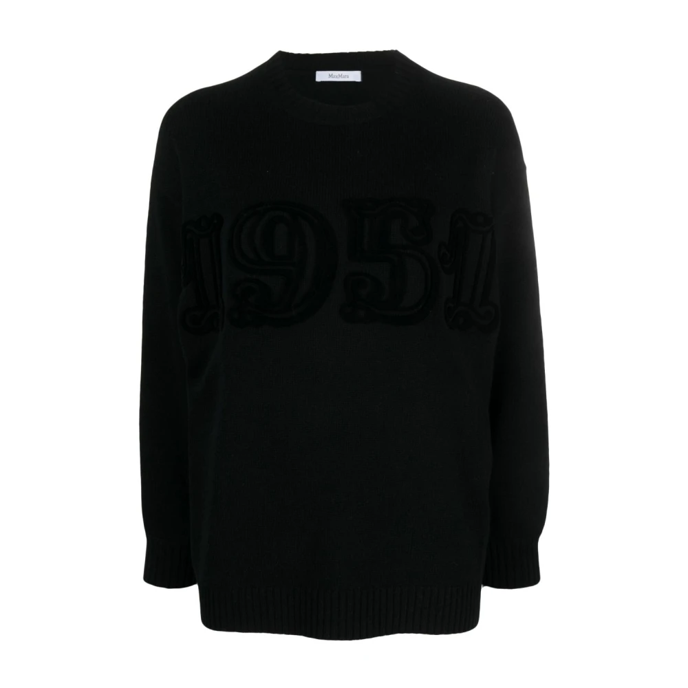 Max Mara Women's Black Sweatshirts, S, Sweatshirt