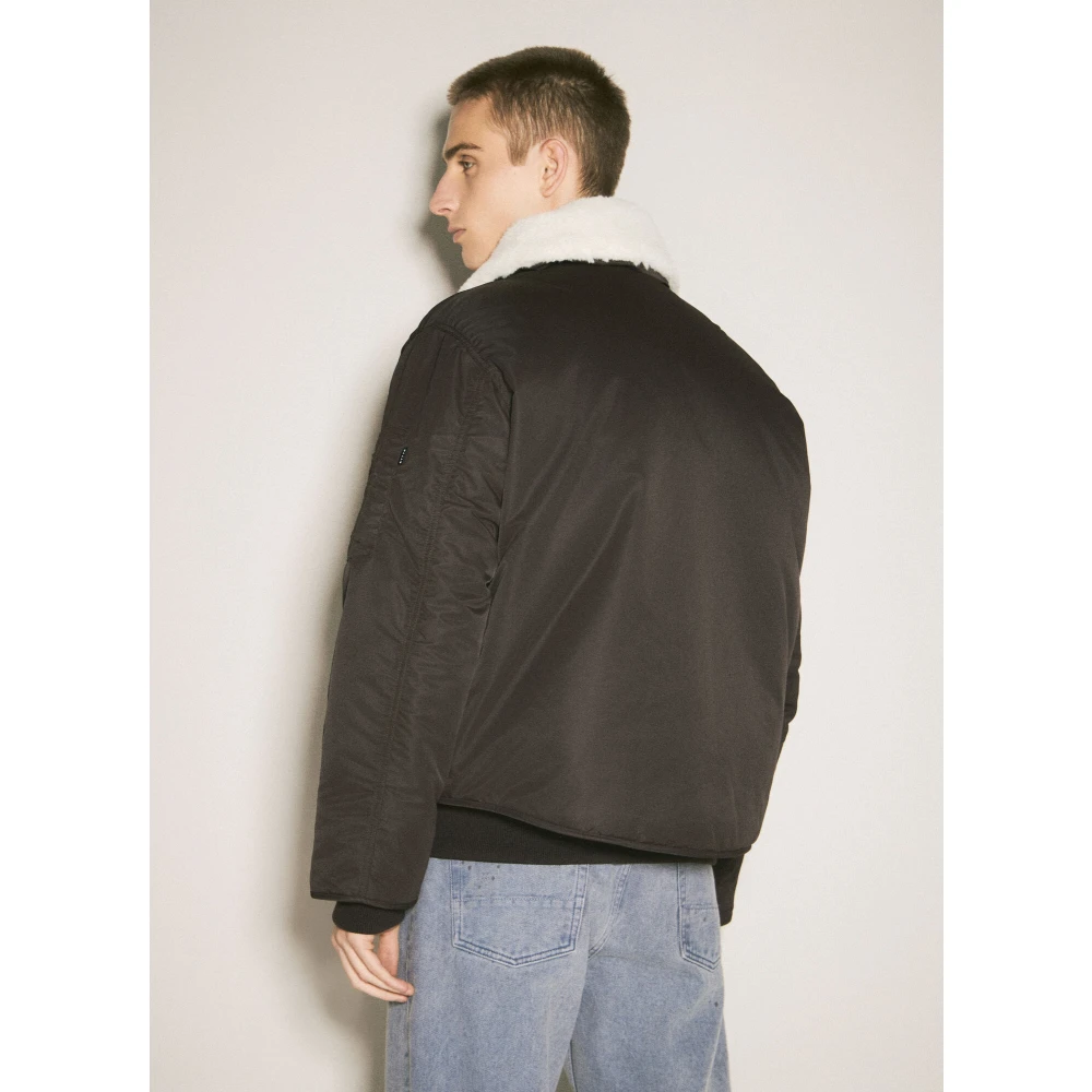 Eytys Jas met imitatiebont kraag Brown Heren