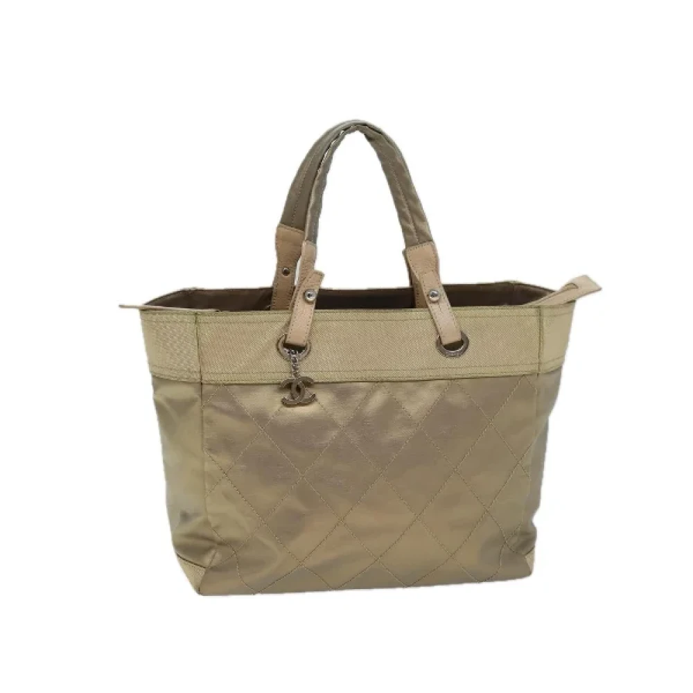 Chanel Vintage Pre-owned Leather chanel-bags Beige Dames