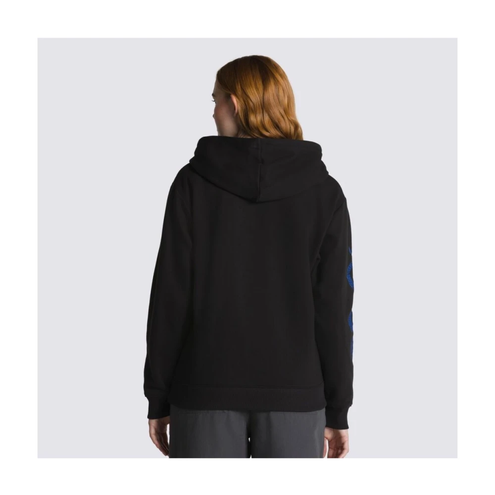 Vans Zwarte hoodie met geborduurd logo Black Dames