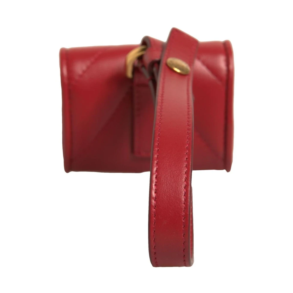 Dolce & Gabbana Rood leren hartvormig AirPod-hoesje Red Dames