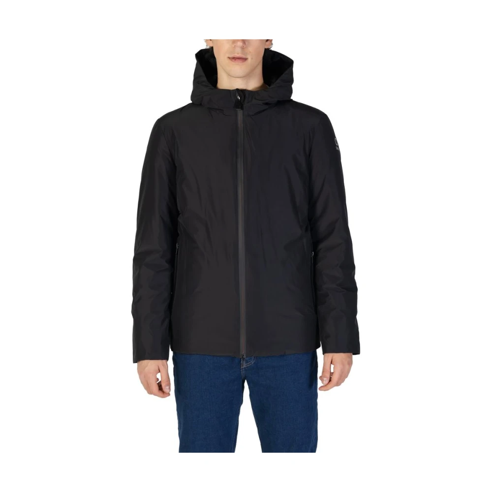 Suns Zwarte Polyesterjas voor Mannen Black Heren