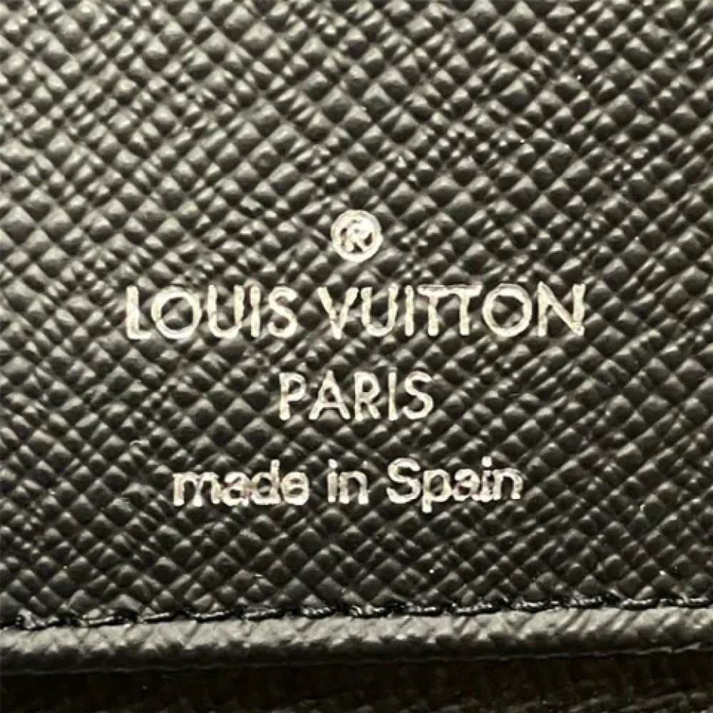 Louis Vuitton Vintage Pre-owned Leather wallets Black Heren
