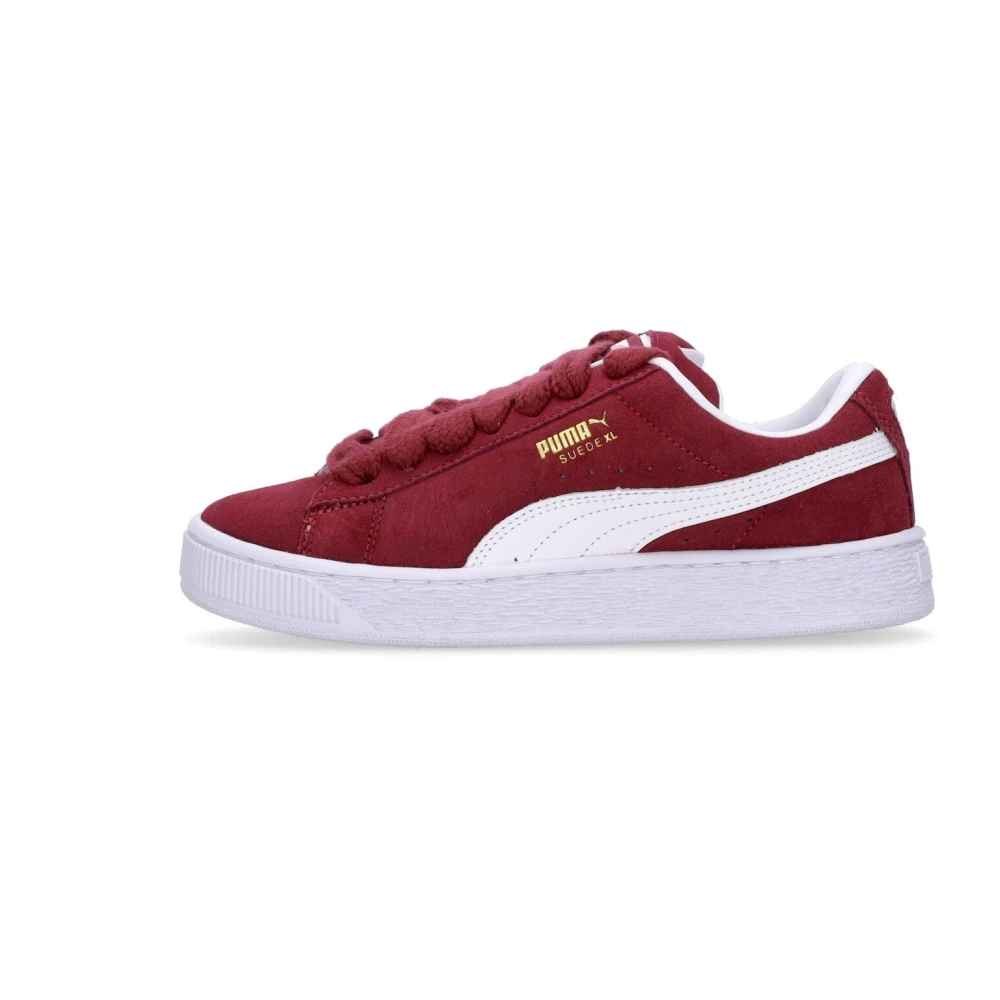 Puma Men's Red Regal /White Suede Low Shoe - Sneakers - 8 Uk - Shoes