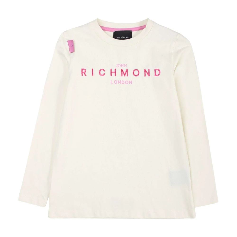 John Richmond Logo Långärmad T-shirt White, Flicka