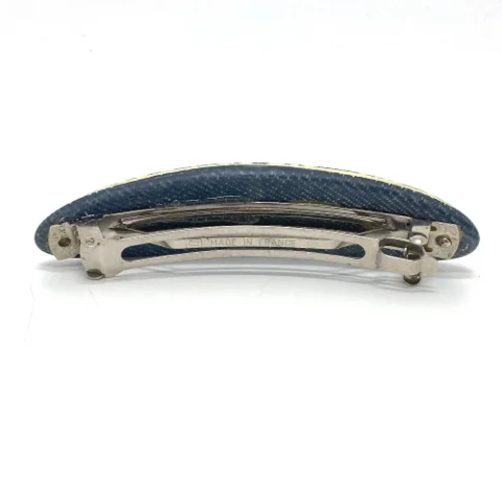 Chanel Vintage Pre-owned Plastic hair-accessories Blue Dames