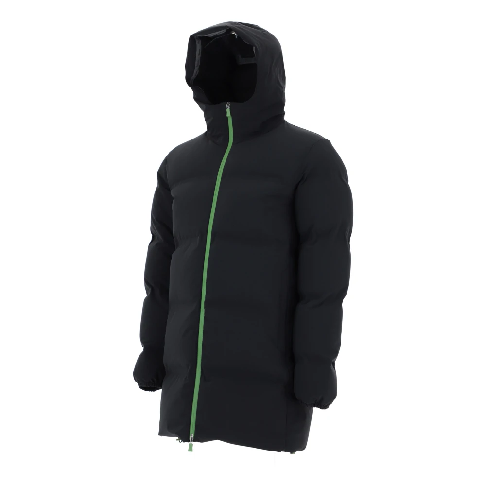 Herno Zwarte Impact Parka met Membraan Gray Heren