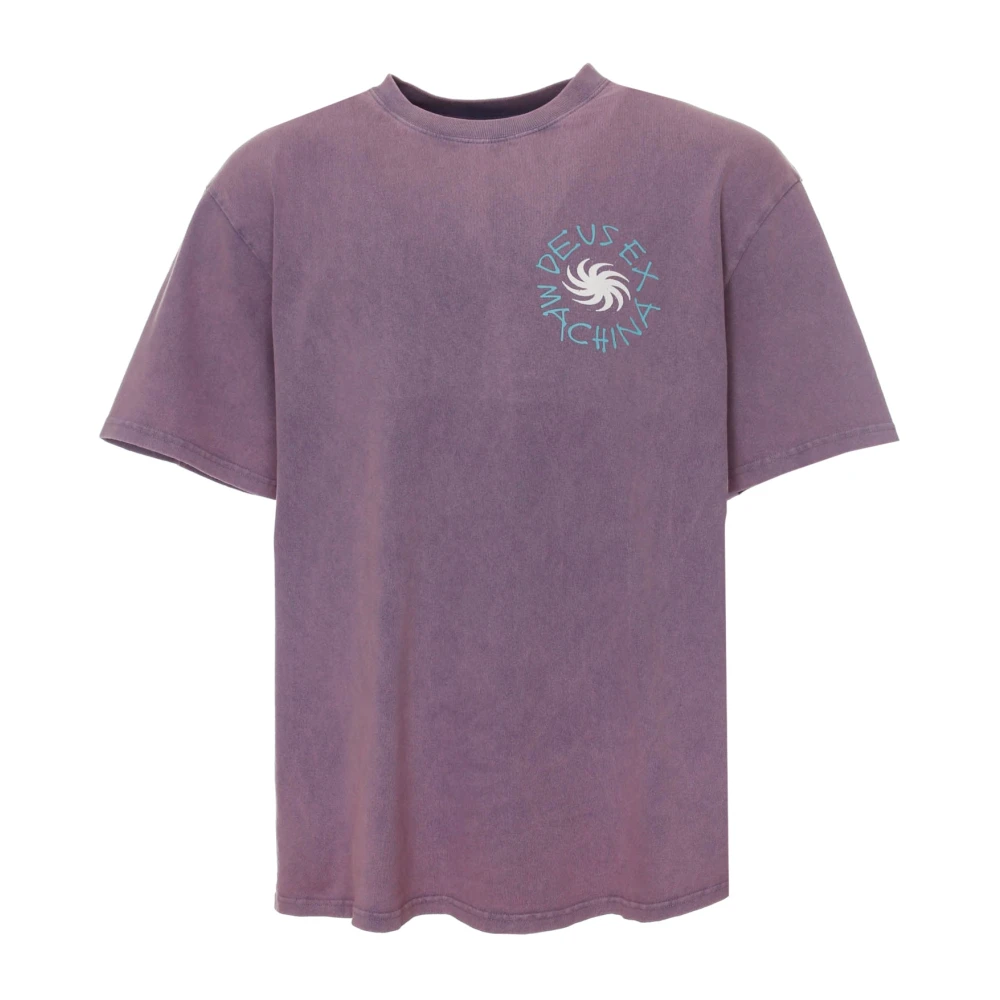 Deus Ex Machina Vrijetijds T-shirt met Print Purple Heren