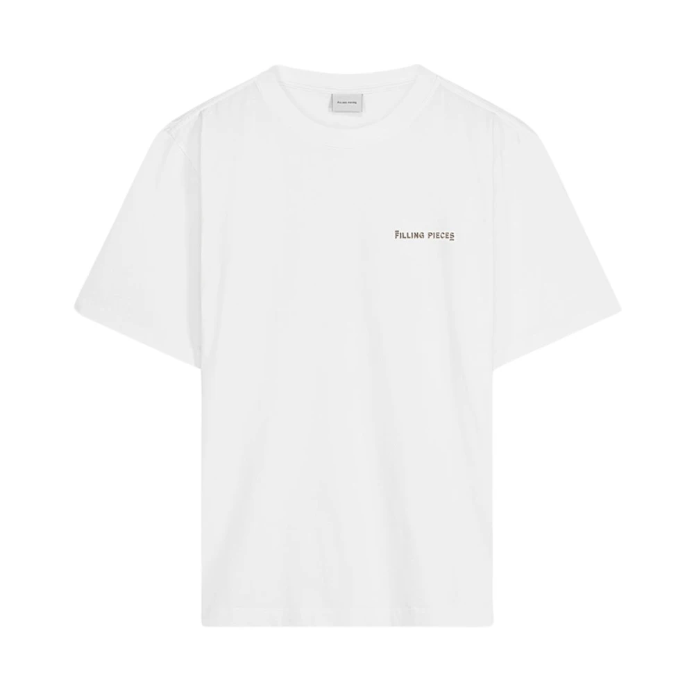 Filling Pieces T-shirt Alphabet Travertine White Heren