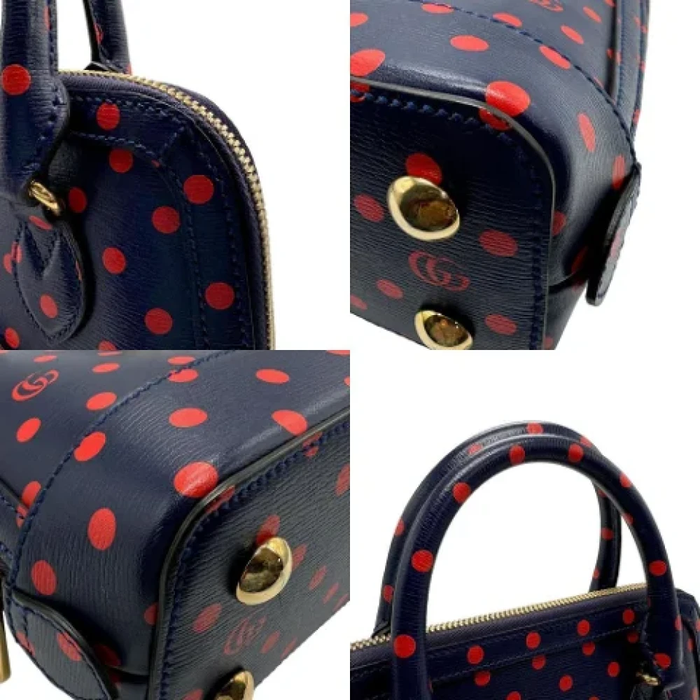 Gucci Vintage Pre-owned Leather gucci-bags Blue Dames