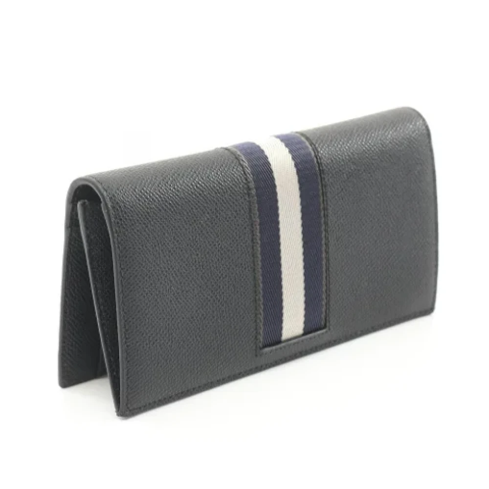Bally Pre-owned Leather wallets Black Heren