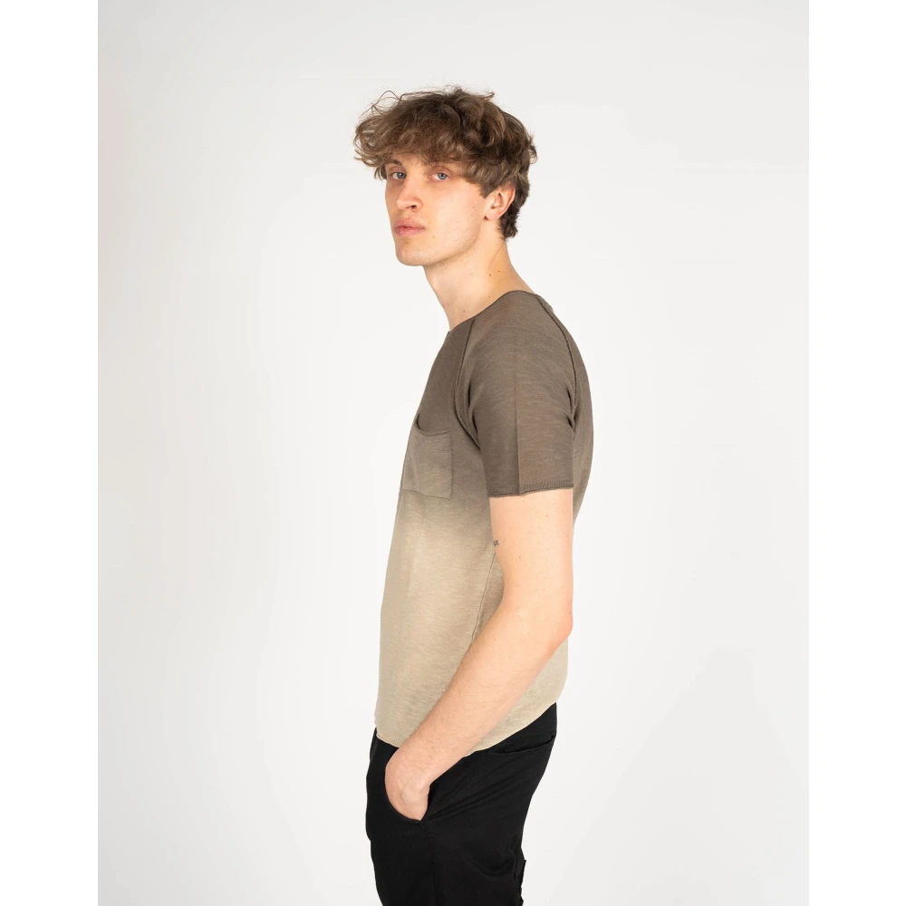 Xagon Man Klassiek Ronde Hals T-Shirt Beige Heren