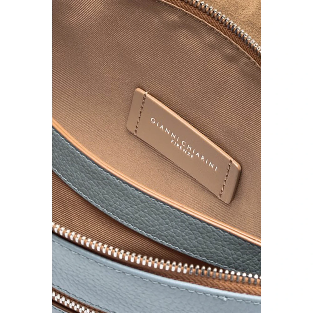 Gianni Chiarini Blauwe Leren Handtas Three Firenze Blue Dames