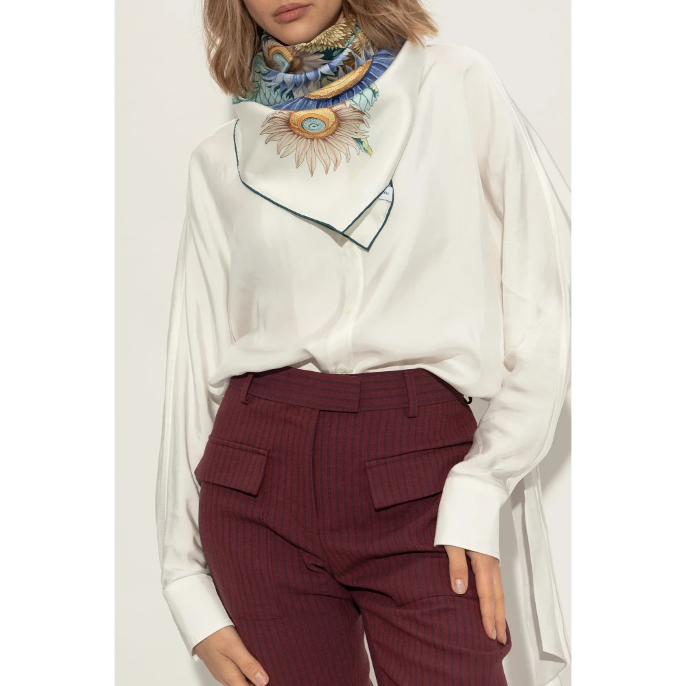 Salvatore Ferragamo Zijden sjaal met print Multicolor Dames