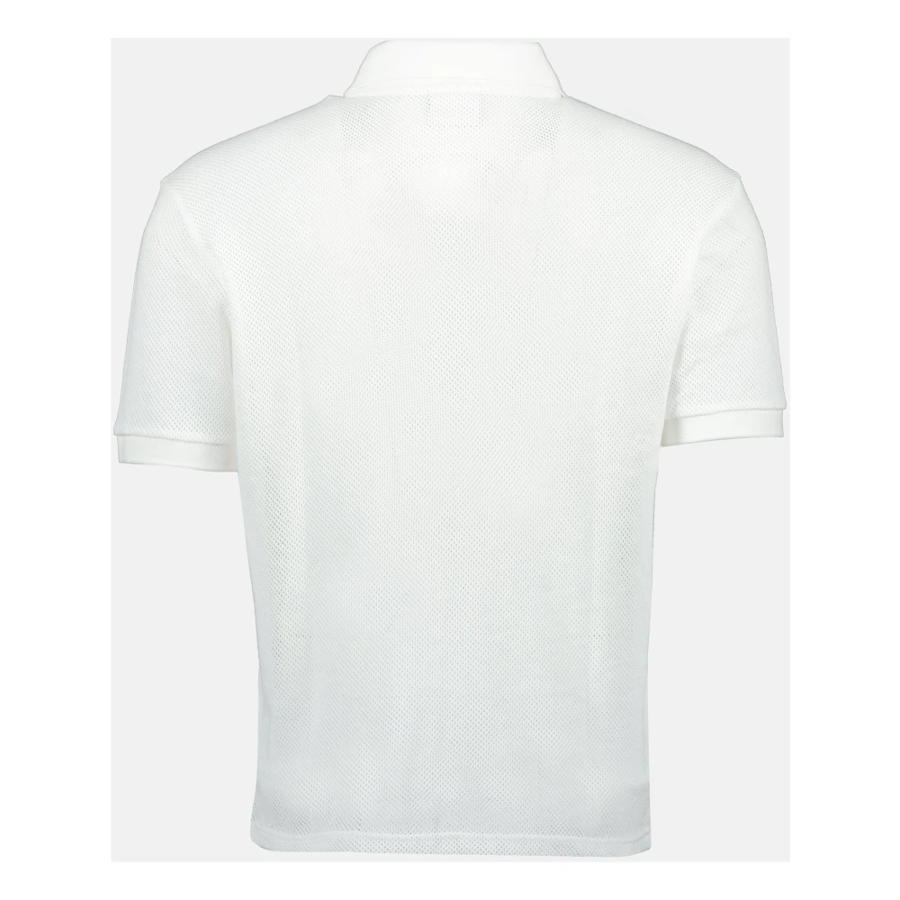 Courrèges Witte Mesh Polo Shirt Lente-Zomer 2025 White Heren