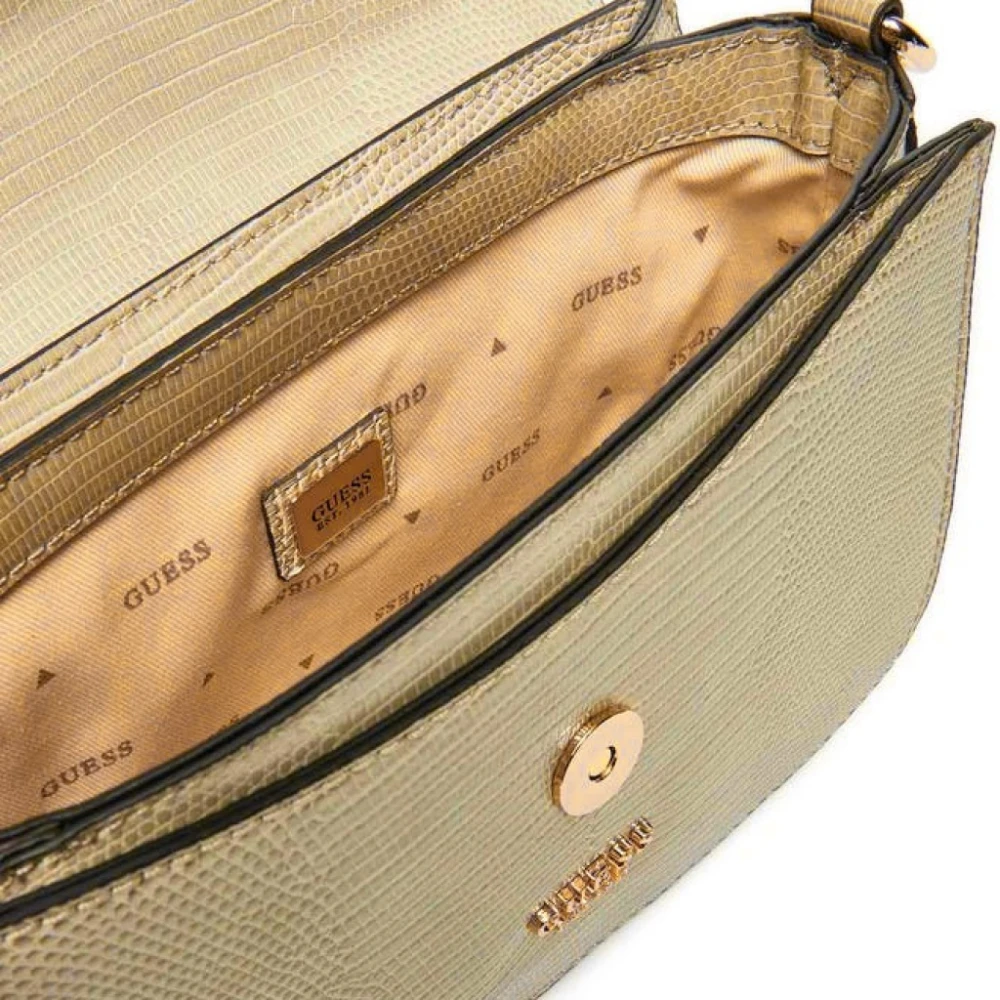 Guess Stijlvolle Top Handtas Brown Dames