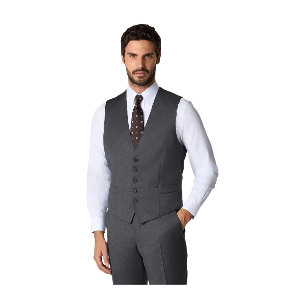 Brooks Brothers Men's Gray Virgin Wool Vest