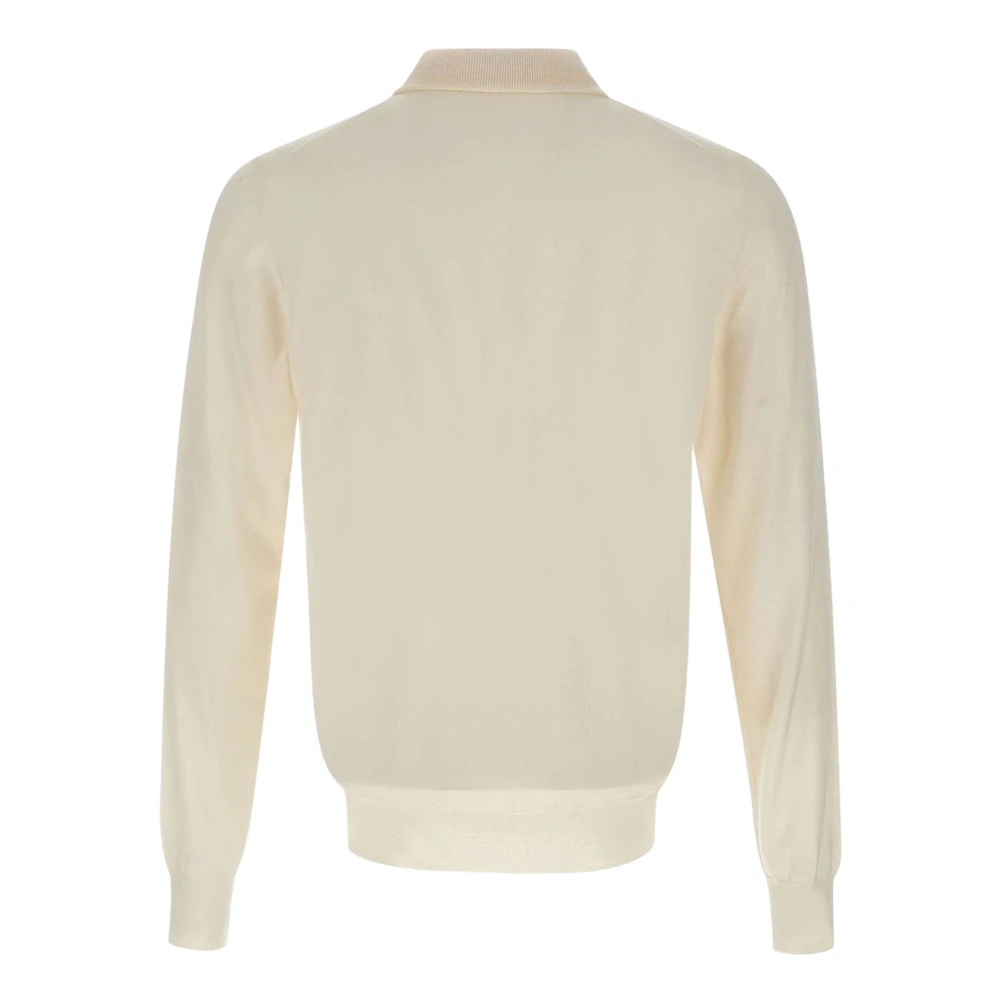 Paolo Pecora Beige Wol Coltrui Sweater Beige Heren