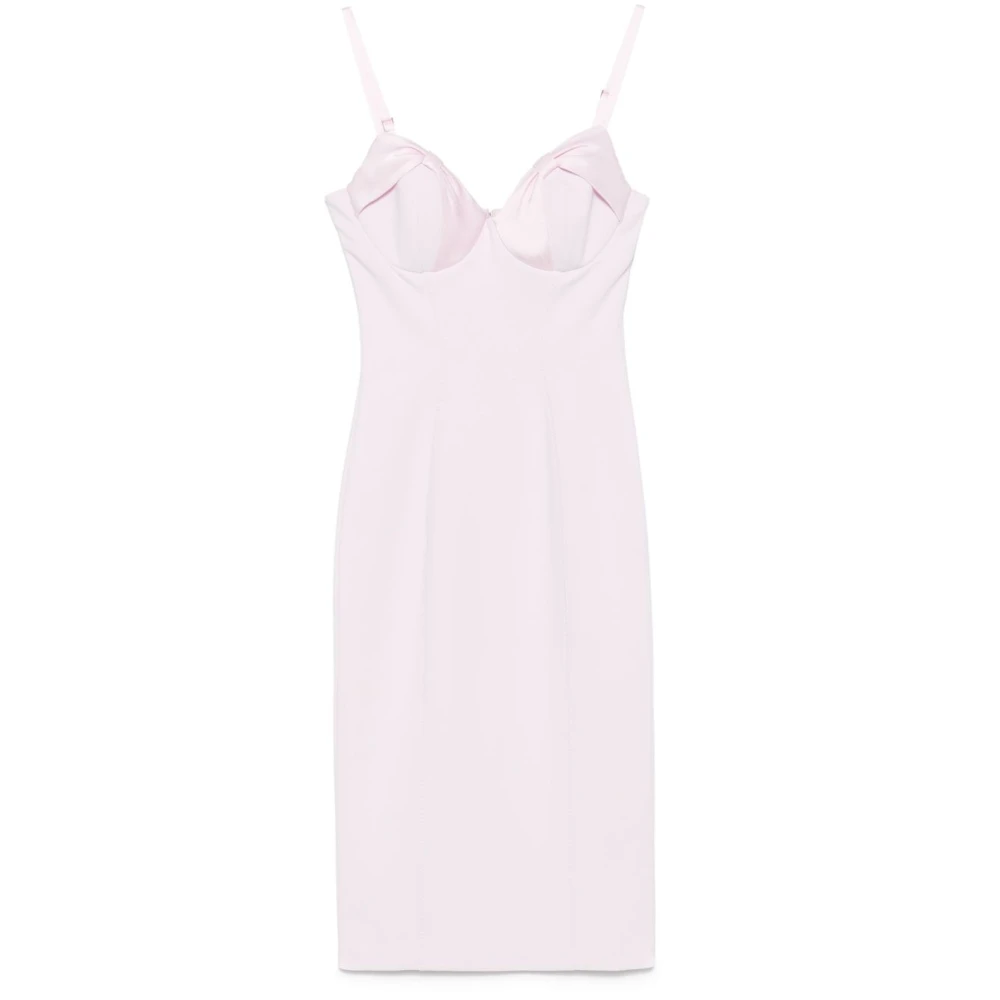 Elisabetta Franchi Roze jurken met verstelbare bandjes Pink Dames