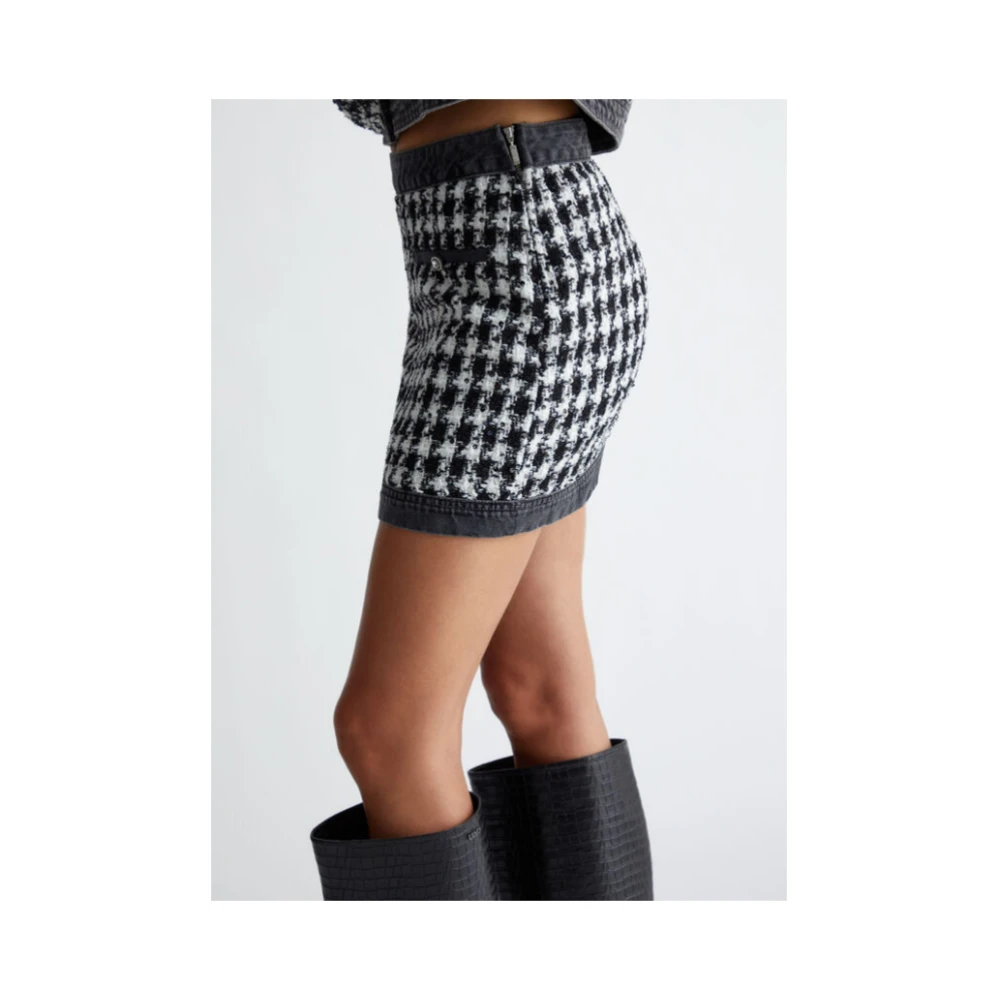 Liu Jo Denim en Bouclé Minirok Multicolor Dames