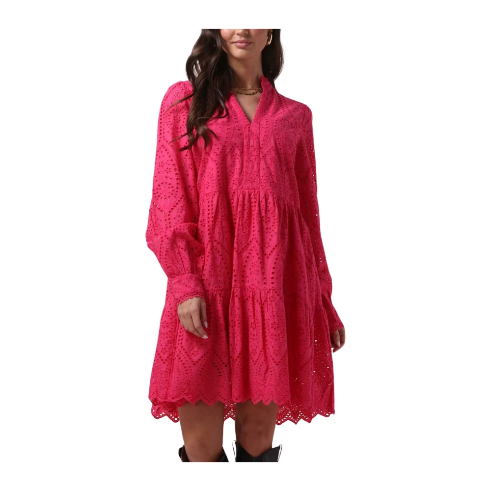 Y.A.S Roze Mini Jurk voor Stijlvolle Vrouwen Pink Dames