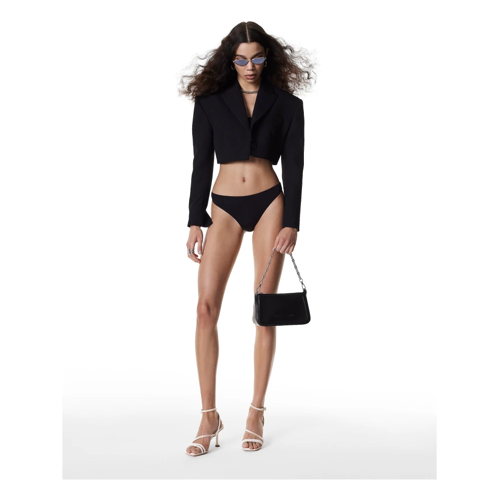 Kazar Studio Zwarte handtas met twee banden Black Dames