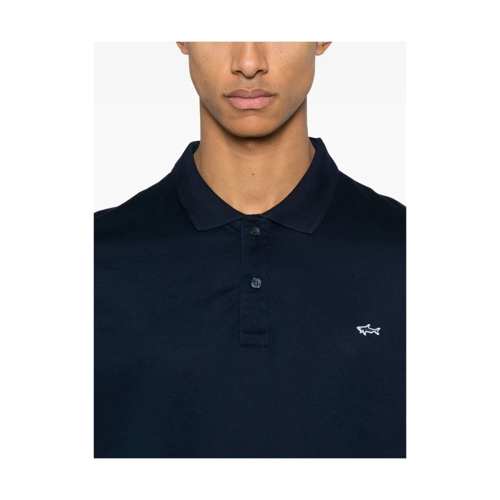 PAUL & SHARK Navy Blue Button-Up Sweater Blue Heren