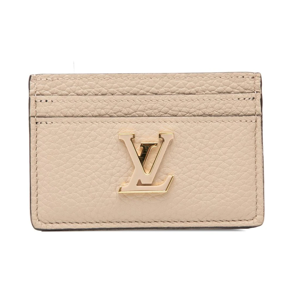 Louis Vuitton Vintage Women's Beige Pre-Owned Card Holder
