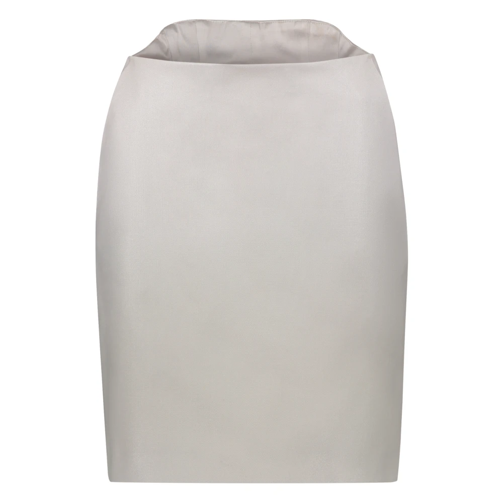 Lorena Antoniazzi Mini Rok met Zakken en Wol Gray Dames