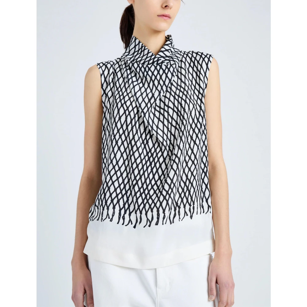 Proenza Schouler Moderne Elegantie Mouwloze Top Multicolor Dames