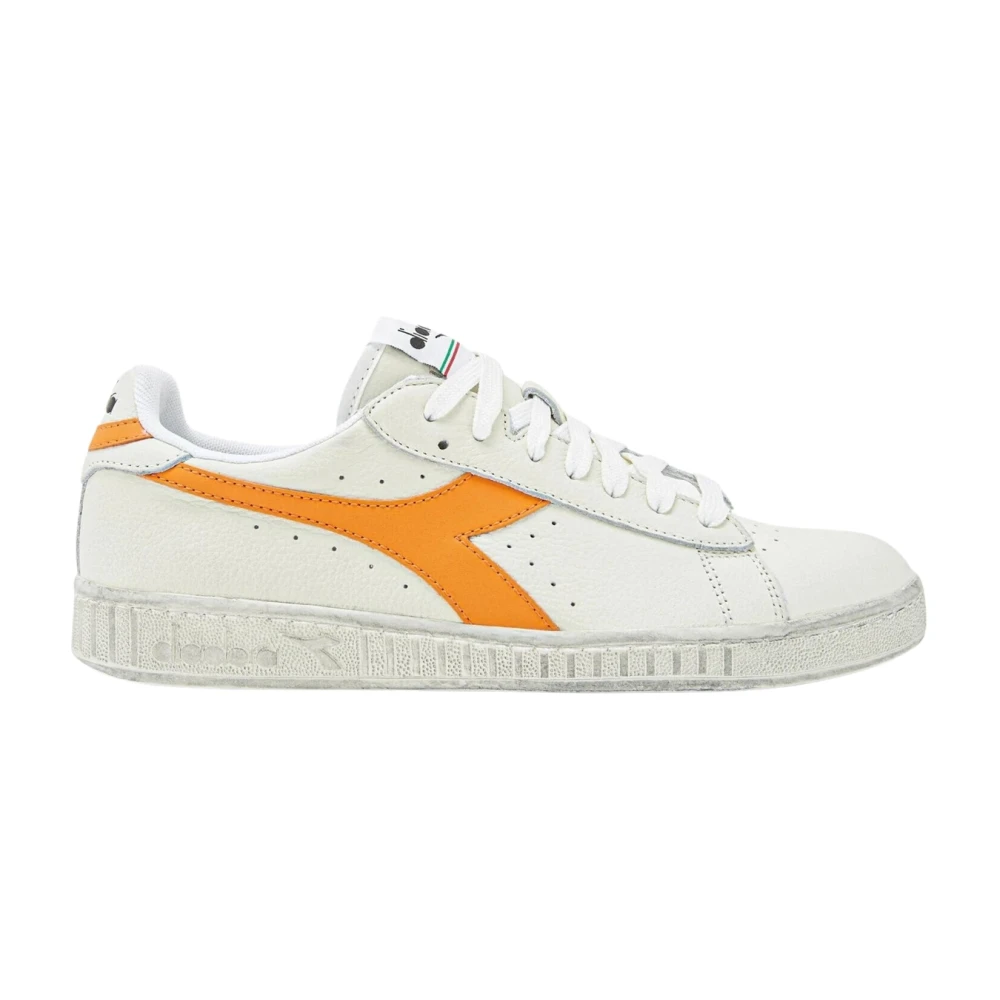 Diadora Women's White Vintage Low Top Sneakers