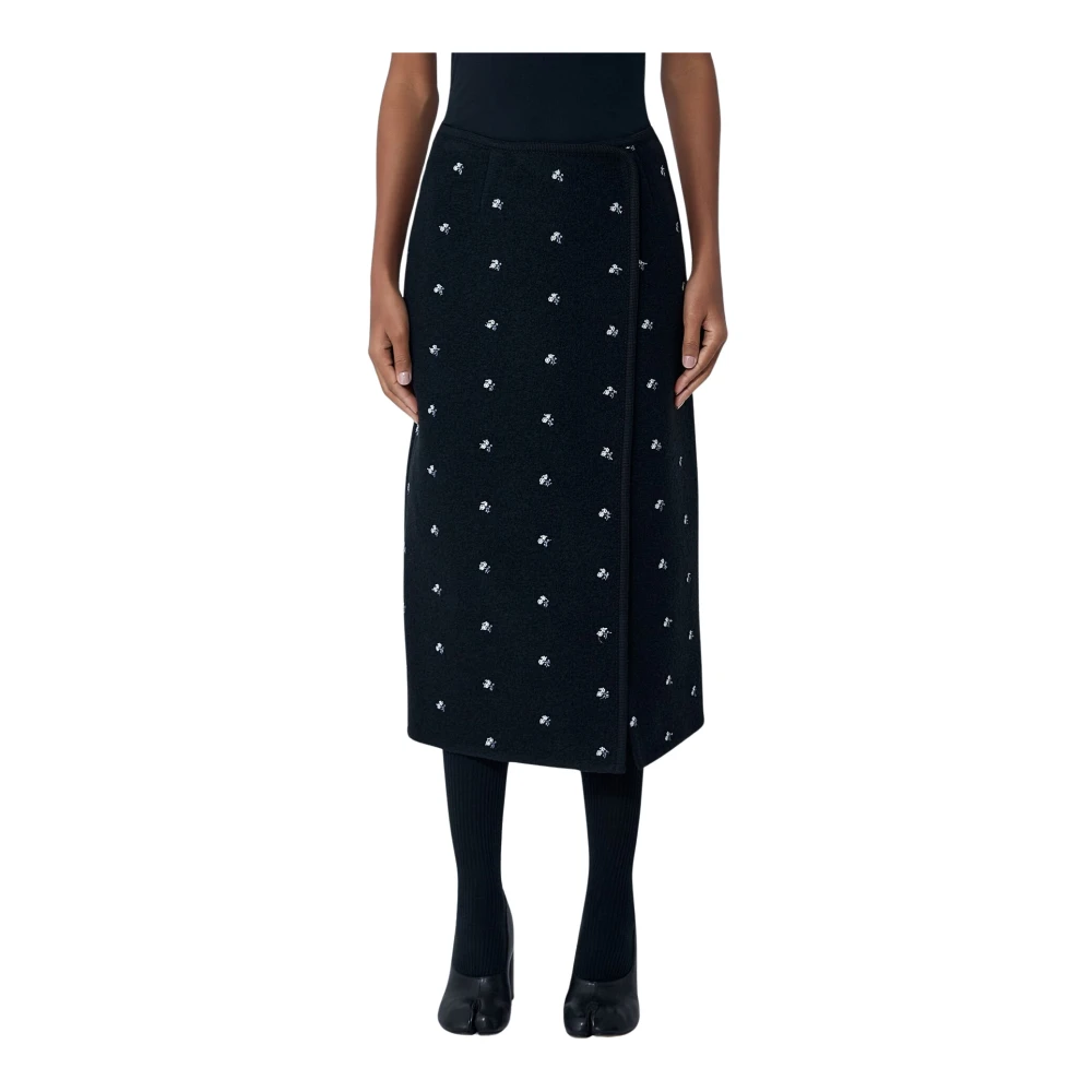 Rier Kvinno Svart Kjolar Dam, M, Walker Wrap Skirt