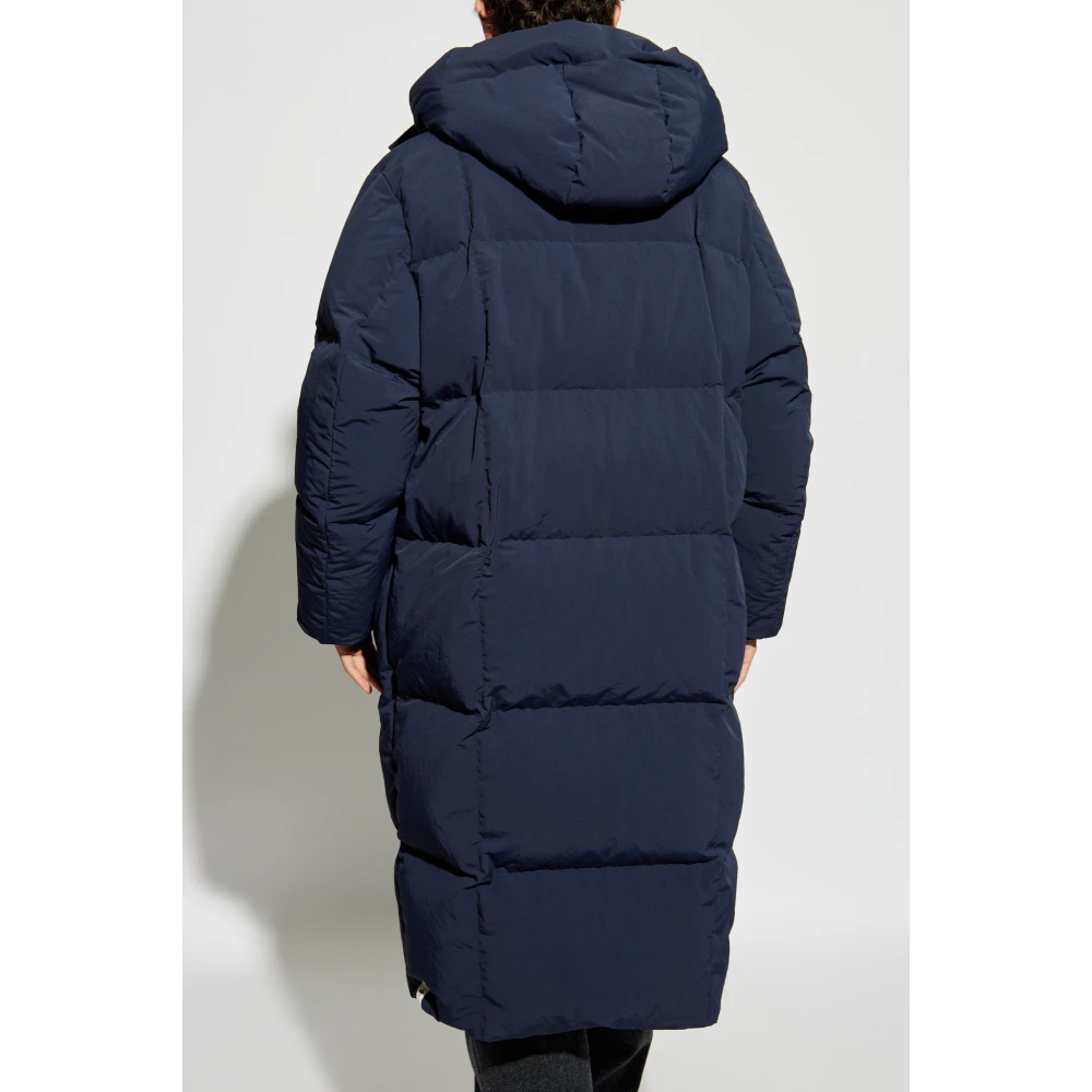 Jil Sander Lange donsjas Blue Heren
