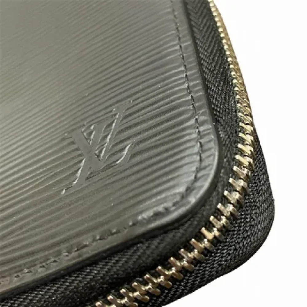 Louis Vuitton Vintage Pre-owned Leather wallets Black Heren