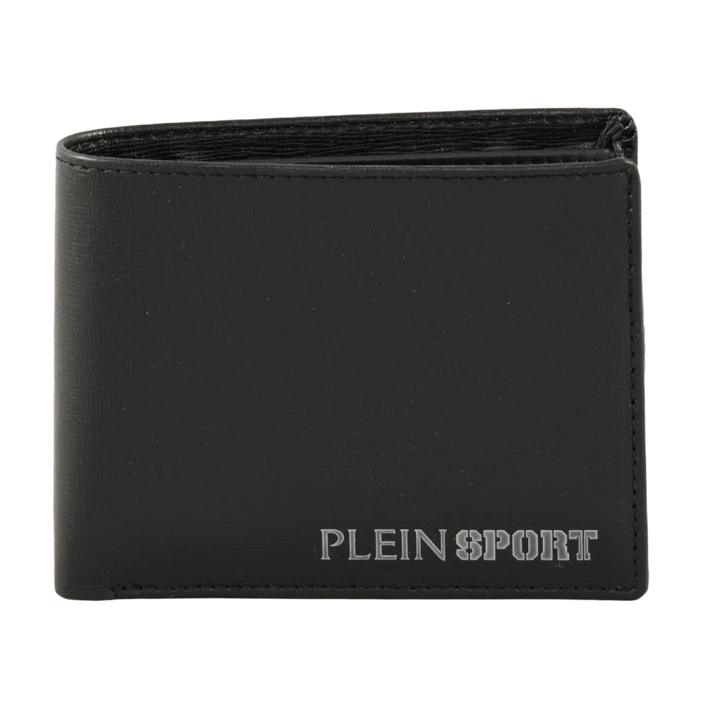 Plein Sport Stijlvolle Portemonnee van Kunstleer Black Heren