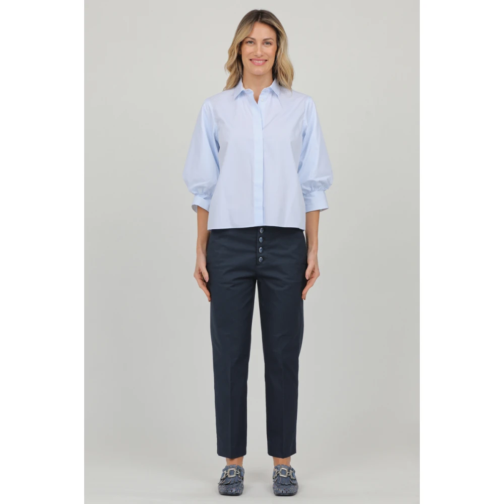 Dondup Nima Loose Broek Blue Dames