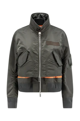 Cropped Nylon Jacket