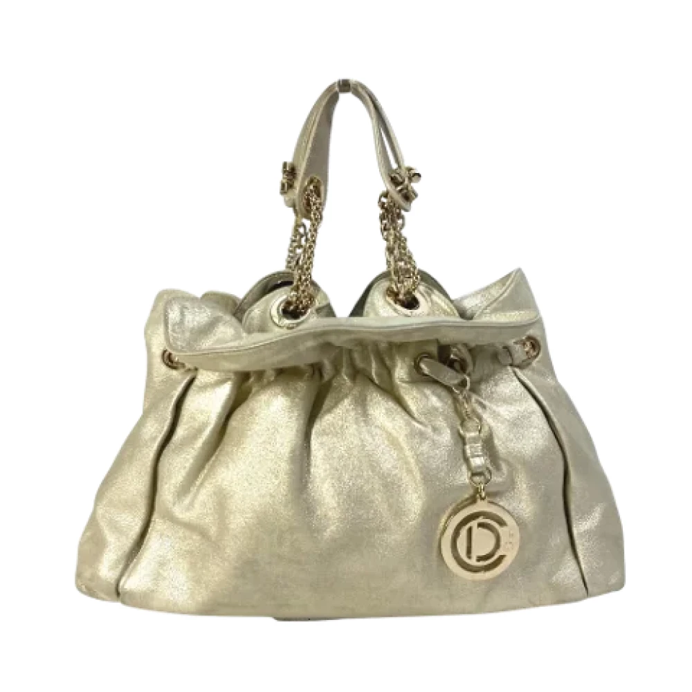 Dior Vintage Pre-owned Leather dior-bags Yellow Dames