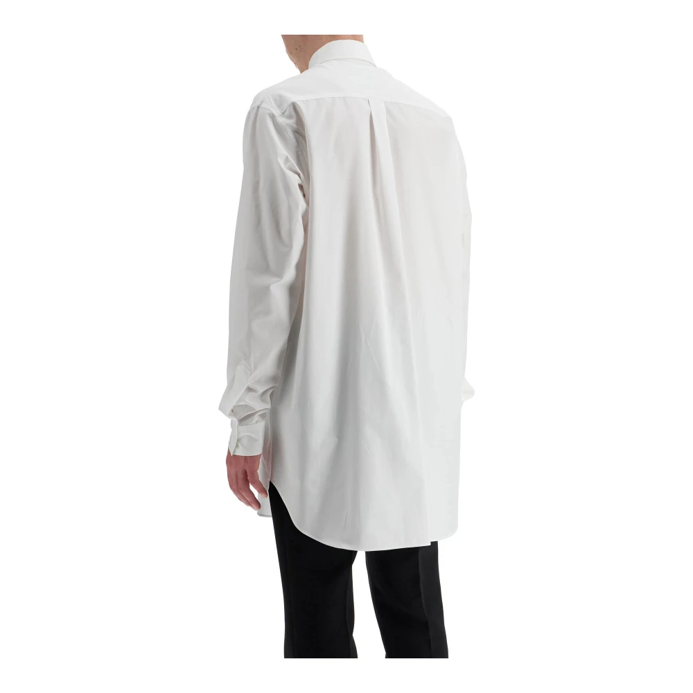 Moschino Gedrukt zakoverhemd met knoop White Heren