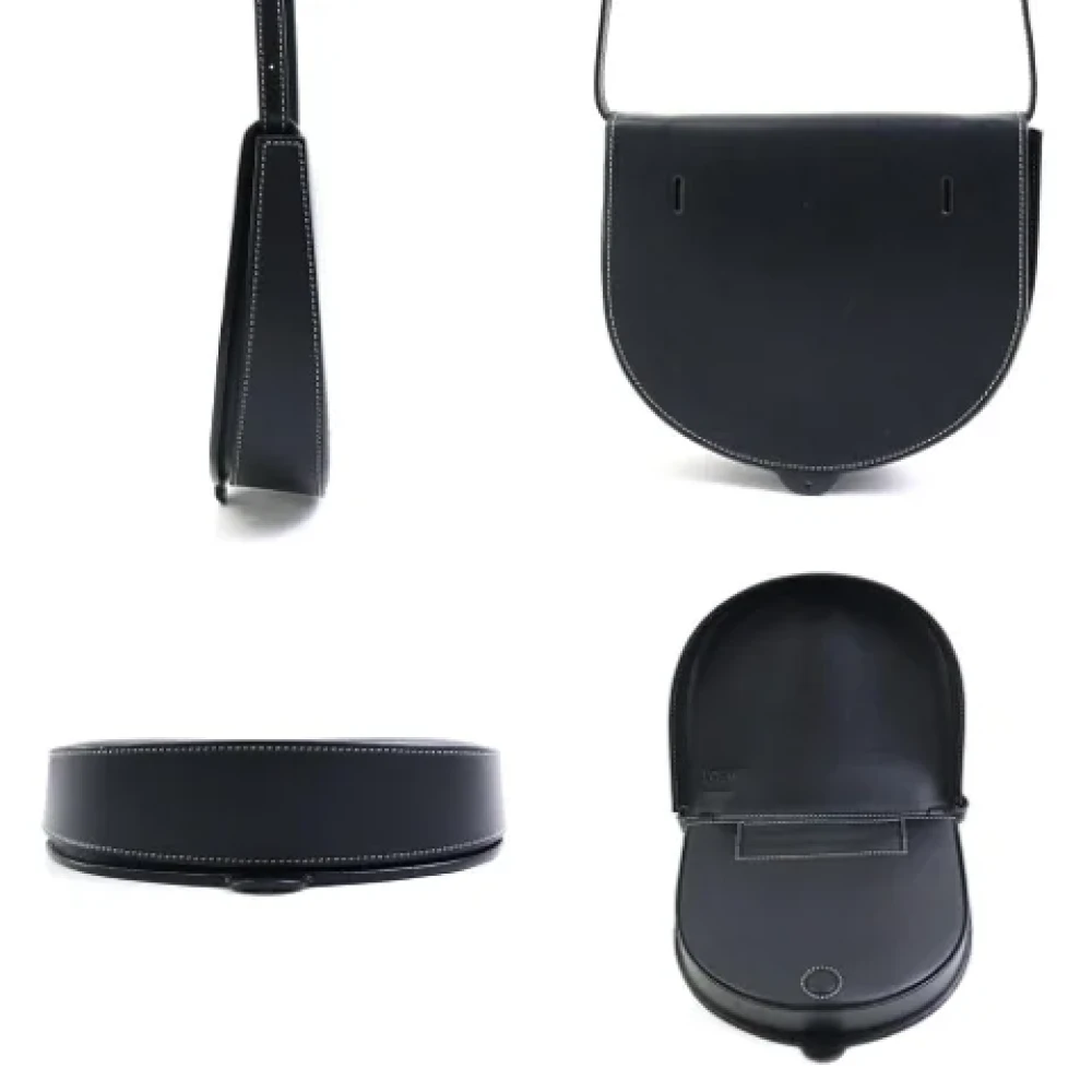 Loewe Pre-owned Leather shoulder-bags Black Dames