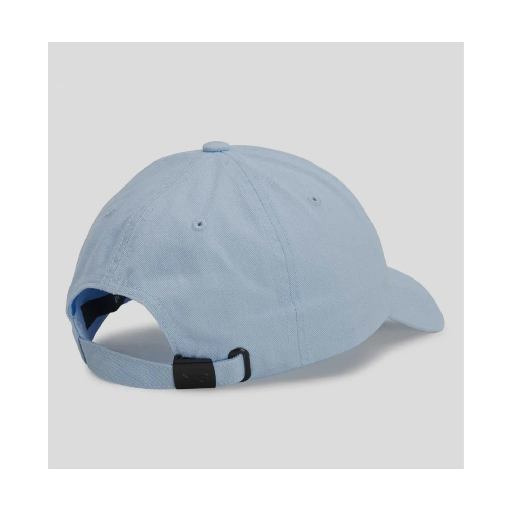 Y-3 Katoenen Logo Cap Blue Unisex