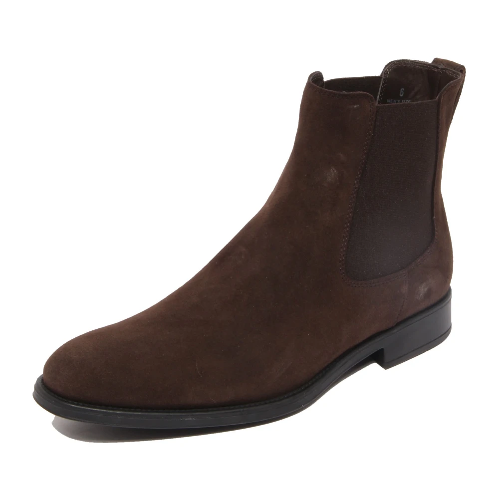 Tod's Men's Brown Chelsea Boots, 6 1/2 Uk, Polacchino Suede Boot