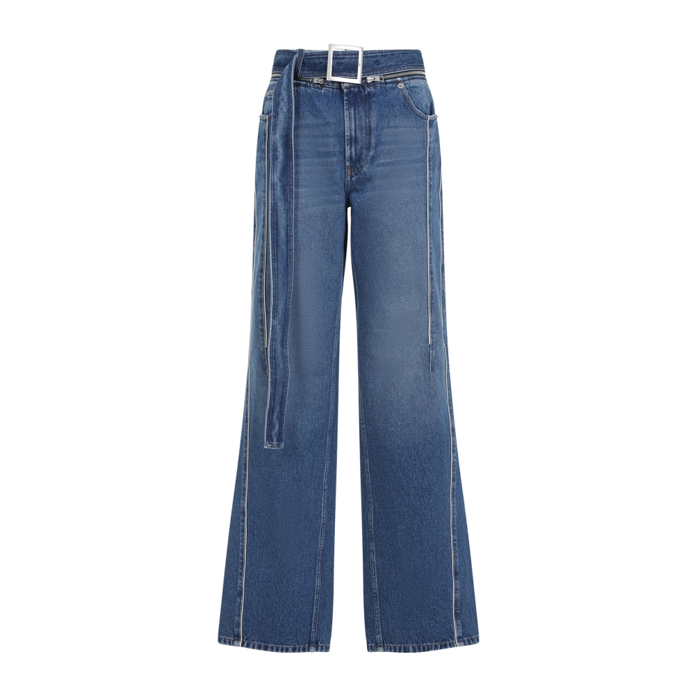 Jean Paul Gaultier Blauwe Katoenen Dames Jeans Blue Dames