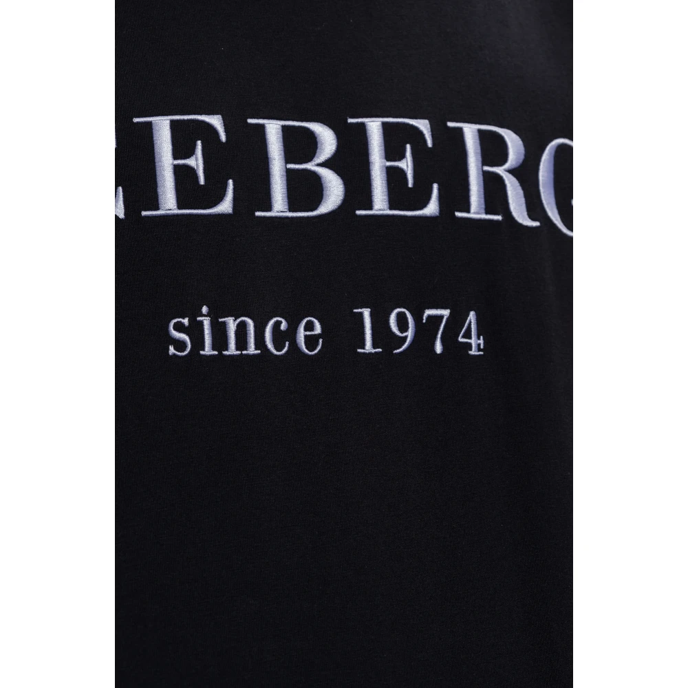 Iceberg Logo T-shirt Black Heren
