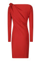 robe-longue-a-col-en-v-et-drape-aux-epaules