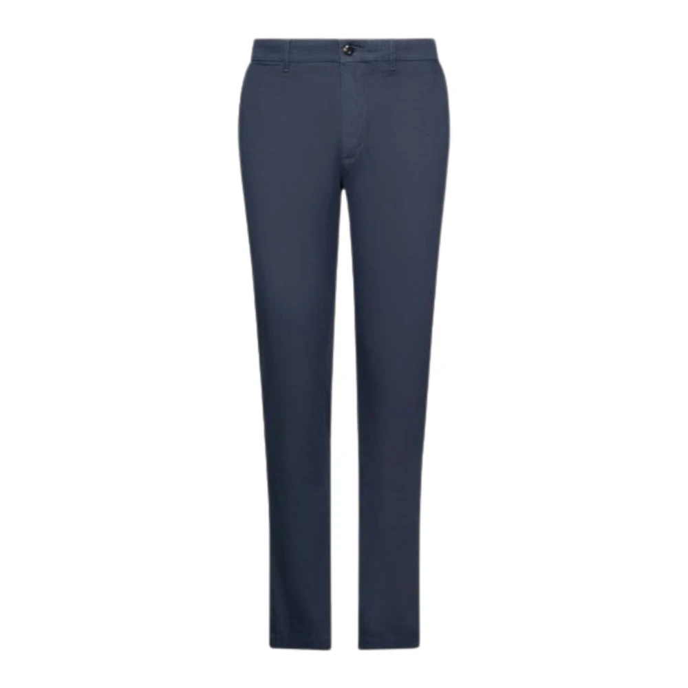 Tommy Hilfiger Heren Chino Broek Bedrukte Structuur Blue Heren
