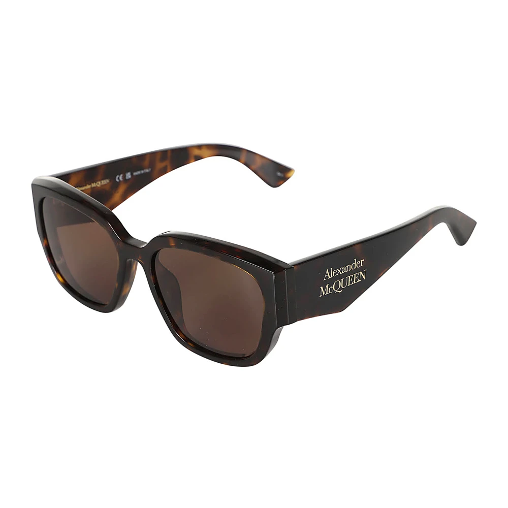 Alexander McQueen Havana Brown Solglasögon Am0468S Brown, Dam