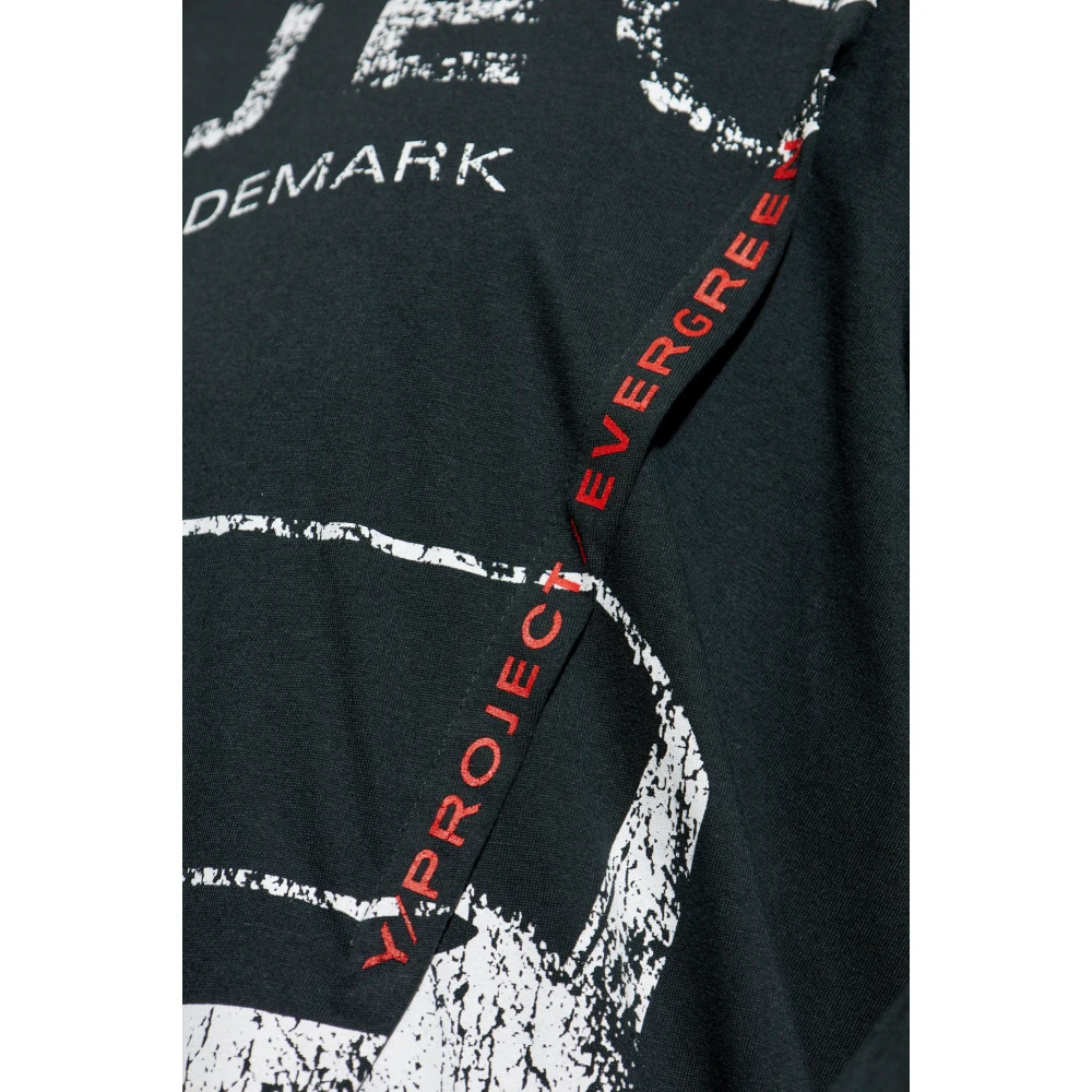 Y Project T-shirt met print Black Heren